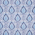 Carole Fabric Be Brave Sapphire Bluebird 100% Cotton- Soil Repellent China Passes 27,000 Double Rubs Wyzenbeek Horizontal: 13 1/2" D and Vertical: 18" V 56" - My Fabric Connection -