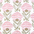 Carole Fabric Allium Bloom Ballerina Pink Jade 76% Polyester, 24% Cotton India N/A Horizontal: 12 3/4" D and Vertical: 12 3/4" V 51" - My Fabric Connection -
