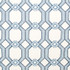 Carole Fabric Graceful Gate Delft French Navy,Bluebell 100% Polyester India 6 1/2" V, 6 3/4" H 53.5" - My Fabric Connection -