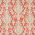 Carole Fabric North Castle Tomato Geranium 55% Linen, 45% Rayon-SSR Printed In USA Passes 15,000 Double Rubs Wyzenbeek Horizontal: 27" and Vertical: 25 1/4" V 54" - My Fabric Connection -