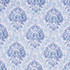 Carole Fabric Porchester Denim Red Sea 100% Polyester India 30,000 Wyzenbeek Double Rubs Horizontal: 13 1/2" D and Vertical: 13 1/2" V 54" - My Fabric Connection -