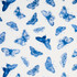 Schumacher Fabric Burnell Butterfly Blue 179432 MISTERIOSO COTTON 100% FRANCE </p><p>Repeat: Horizontal: 27" (69CM) and Vertical: 20 1/2" (52CM) 54 - My Fabric Connection -