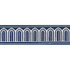 Schumacher Trim Arches Embroidered Tape Medium Marine 70767 MILES REDD PASSEMENTERIE COTTON 84% RAYON 16% INDIA </p><p>Repeat: Horizontal: 7/8" (2CM) and Vertical: 2.125 - My Fabric Connection -