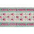 Schumacher Trim Pica Bella Hand Blocked Tape Magenta & Pistachio 79102 JACARANDA LINEN 100% INDIA </p><p>Repeat: Horizontal: and Vertical: 5 1/4" (13CM) 3.25 - My Fabric Connection -