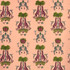 Clarke And Clarke Fabric Creatura Velvet Pink WILDERIE BY EMMA J SHIPLEY FOR C&C POLYESTER - 100% Spain HEAVY Horizontal: 27 and Vertical: 34.34 55 - My Fabric Connection -