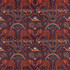 Clarke And Clarke Fabric Zambezi Velvet Wine WILDERIE BY EMMA J SHIPLEY FOR C&C POLYESTER - 100% Spain HEAVY Horizontal: 27 and Vertical: 21.62 55 - My Fabric Connection -