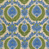 Brunschwig & Fils Fabric Zenobia Linen Print Canton Blue/Green Fabric LINEN - 100% Italy LIGHT </p><p>Repeat: H: 18, V: 23 54 - My Fabric Connection -