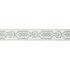 Brunschwig & Fils Trim Ganden Tape Aqua Trim POLYESTER - 76%;LINEN - 24% India </p><p>Repeat: H: 2.17, V: 5.12 2.17 - My Fabric Connection -