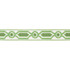 Brunschwig & Fils Trim Ganden Tape Green Trim POLYESTER - 76%;LINEN - 24% India </p><p>Repeat: H: 2.17, V: 5.12 2.17 - My Fabric Connection -