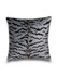 Scalamandre Pillows Tigre Pillow 22 X 22 - Silver & Black SCTIGRPILL0005 13% COTTON, 69% VISCOSE / 18% POLYESTER / U.S.A. Horizontal: and Vertical: 0 - My Fabric Connection -