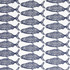 Aoc Fabric 7826-4 School Of Fish Navy Fabric 50%Cot 50%Lin USA </p><p>Repeat: H: 10.25, V: 15.125 57 in - My Fabric Connection -