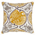 Schumacher Pillow Katsugi 22" Gold & Mushroom Pillow Exuberant Prints 55% Linen, 45% Cotton 22 - My Fabric Connection -