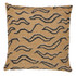 Schumacher Pillow Kata 20" Camel With Black Pillow Tapis 46% Viscose, 42% Cotton 20 - My Fabric Connection -