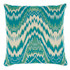 Schumacher Pillow Tauride Epingle 22" Peacock Pillow Rive Gauche 91% Cotton, 9% Polyester 22 - My Fabric Connection -