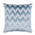 Schumacher Pillow Chevron Velvet 18" Mineral Pillow Cut & Patterned Velvets 50% Cotton, 50% Viscose 18 - My Fabric Connection -