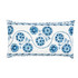 Schumacher Pillow Zinnia Handmade Print Blue Pillow Jacaranda 100% Linen 26 - My Fabric Connection -