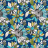 Charlotte Fabric D2771 Lapis Patio Prints II 100% Spun Polyester Asia Exceeds 60,000 Wyzenbeek Rubs </p><p>Repeat: Horizontal 25.5" x Vertical 25.5" 54 Inches - My Fabric Connection -