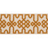 Schumacher Fabric Knotted Trellis Tape Ocher E On Unbleached 80882 Fabric COTTON 73% INDIA </p><p>Repeat: H: , V: VERT. 3 5/7" (9CM) 3 1/4" (8CM) - My Fabric Connection -