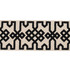 Schumacher Fabric Knotted Trellis Tape Black On Unbleached 80880 Fabric COTTON 73% INDIA </p><p>Repeat: H: , V: VERT. 3 5/7" (9CM) 3 1/4" (8CM) - My Fabric Connection -
