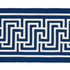 Schumacher Fabric Labyrinth Tape Navy 66149 Fabric COTTON 75% </p><p>Repeat: H: HORZ. 2 1/2" (6CM), V: 54 - My Fabric Connection -