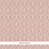 Schumacher Wallcovering Burley Pink 5008031 Wallcovering Paper UNITED STATES OF AMERICA </p><p>Repeat: H: HORZ. 2 1/2" (6CM) , V: VERT. 4" (10CM) 55.75 - My Fabric Connection -