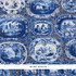 Schumacher Wallcovering Plates & Platters Blue 5010410 Wallcovering Paper UNITED KINGDOM </p><p>Repeat: H: HORZ. 54" (137CM) , V: VERT. 36" (91CM) 54 - My Fabric Connection -