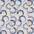 Another Round Ocean by Carole Designer Fabric Bluebell 45% Cotton, 35% Rayon, 16% Polyester, 4% Linen India N/A 15 1/4" V, 12 3/4" H 52" - Swanky Fabrics -