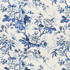 Carole Fabric Kind Regards Indigo Bluebell 55% Linen, 45% Viscose-Soil Repellent S Korea 24 1/2" V, 27" H 55" - My Fabric Connection -