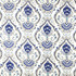 Kings North Indigo by Carole Designer Fabric Bluebell 67% Viscose, 33% Linen Spain 15,000 Wyzenbeek Double Rubs 13 1/2" V, 13 1/2" H HD 54" - Swanky Fabrics -