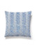 Scalamandre Pillows Corbet Pillow 22 X 22 - Blue SCSDDK264230002 100% COTTON U.S.A. MEDIUM DUTY Horizontal: 13" and Vertical: 4.5" 0 - My Fabric Connection -