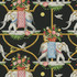 Harrison Howard Fabric Before The Raj Noir 150150 100% cotton Peru 20000 Horizontal: 13.5 and Vertical: 12.63 54/55 - My Fabric Connection -