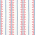 Anna French Fabric Fern Stripe Red and Blue AF15105 Fabric 100% Linen INDIA 0 </p><p>Repeat: V: 7.5 54 - My Fabric Connection -