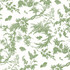 Anna French Wallpaper Newlands Toile Green AT57836 Wallpaper </p><p>Repeat: V: 36.00"(91.44 cm) 27.00"(68.58 cm) - My Fabric Connection -