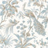 Anna French Wallpaper Peacock Toile Soft Blue and Beige AT57828 Wallpaper Wallpaper UNITED STATES - </p><p>Repeat: V: 36 27 - My Fabric Connection -