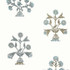 Thibaut Wallpaper Indian Flower Spa Blue T10668 Wallpaper Wallpaper UNITED STATES - </p><p>Repeat: V: 36 27 - My Fabric Connection -