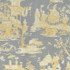 Thibaut Fabric Cheng Toile Yellow and Grey F975470 Fabric 100% Cotton UNITED KINGDOM 20000 </p><p>Repeat: V: 35 54 - My Fabric Connection -