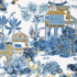 Thibaut Wallpaper Mystic Garden Blue and White T20821 Wallpaper Non Woven Wallpaper UNITED STATES - </p><p>Repeat: V: 48 27 - My Fabric Connection -