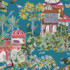 Thibaut Wallpaper Mystic Garden Teal T20822 Wallpaper Non Woven Wallpaper UNITED STATES - </p><p>Repeat: V: 48 27 - My Fabric Connection -