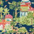 Thibaut Wallpaper Mystic Garden Navy T20823 Wallpaper Non Woven Wallpaper UNITED STATES - </p><p>Repeat: V: 48 27 - My Fabric Connection -