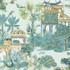 Thibaut Wallpaper Mystic Garden Spa Blue T20826 Wallpaper Non Woven Wallpaper UNITED STATES - </p><p>Repeat: V: 48 27 - My Fabric Connection -