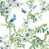 Thibaut Wallpaper Yukio Blue and Green T20842 Wallpaper Wallpaper UNITED STATES - </p><p>Repeat: V: 36 27 - My Fabric Connection -