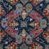 Thibaut Fabric Persian Carpet Navy F910829 Fabric 100% Cotton THAILAND 20000 </p><p>Repeat: V: 26 54 - My Fabric Connection -