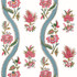 Thibaut Wallpaper Ribbon Floral Raspberry and Teal T36426 Wallpaper Non Woven Wallpaper UNITED STATES - </p><p>Repeat: V: 25.25 27 - My Fabric Connection -