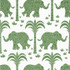 Thibaut Wallpaper Elephant Green T16201 Wallpaper Wallpaper U.S.A. - </p><p>Repeat: V: 25.25 27 - My Fabric Connection -