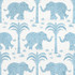 Thibaut Fabric Elephant Velvet French Blue W716204 Fabric 100% Cotton INDIA 30000 </p><p>Repeat: V: 21.5 53 - My Fabric Connection -