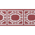 Thibaut Fabric Gate Applique Tape Cranberry E12006 Fabric 80% Linen, 20% Polyester INDIA - </p><p>Repeat: V: 4.12 3.87 - My Fabric Connection -