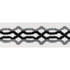 Thibaut Fabric Hartney Tape Flannel and Onyx E12091 Fabric 63% Cotton, 37% Viscose INDIA - </p><p>Repeat: V: 2.75 2.875 - My Fabric Connection -