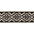 Thibaut Fabric Belinda Tape Onyx E12186 Fabric 54% Cotton, 36% Linen, 10% Spun Poly INDIA - </p><p>Repeat: V: 2.5 2.875 - My Fabric Connection -