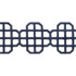 Thibaut Fabric Fret Applique Navy E12269 Fabric 100% Polyester INDIA - </p><p>Repeat: V: 3.25 3.5 - My Fabric Connection -