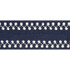 Thibaut Fabric Perla Tape Navy E12228 Fabric 63% Linen, 34% Viscose, 3% Spun Poly INDIA - </p><p>Repeat: V: 0.5 3.375 - My Fabric Connection -